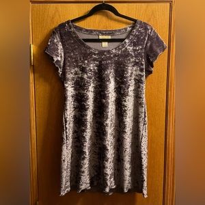 Vintage Victoria’s Secret Velour Purple A-Line Dress. Stretchy Material.